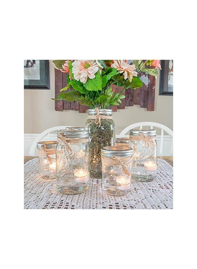 Green Tiger Bulk 48 Pack Unscented Smokeless Long Clear Cup Tea Light Candles with 8 Hour Extended Burn Time, 48 Count - Image 2
