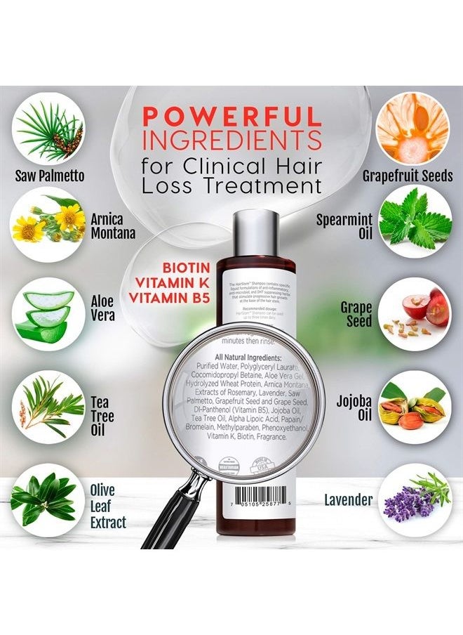 Advanced Trichology - HairStem DHT Blocker Hair Growth Shampoo Products with Biotin, Saw Palmetto - Clinically Developed - Hair Loss Products Treatments- 10oz - Image 1
