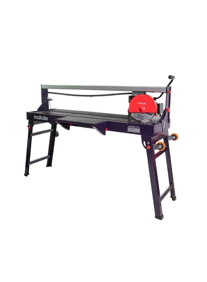 ماكيوت قاطع بلاط كهربائي 1500 وات، منشار ماسي عالي التحمل 230 مم للسيراميك وبلاط الأرضيات، أداة كهربائية صناعية عالية الدقة مع قبضة مريحة، برتقالي/أسود - TS121-230C - Image 2