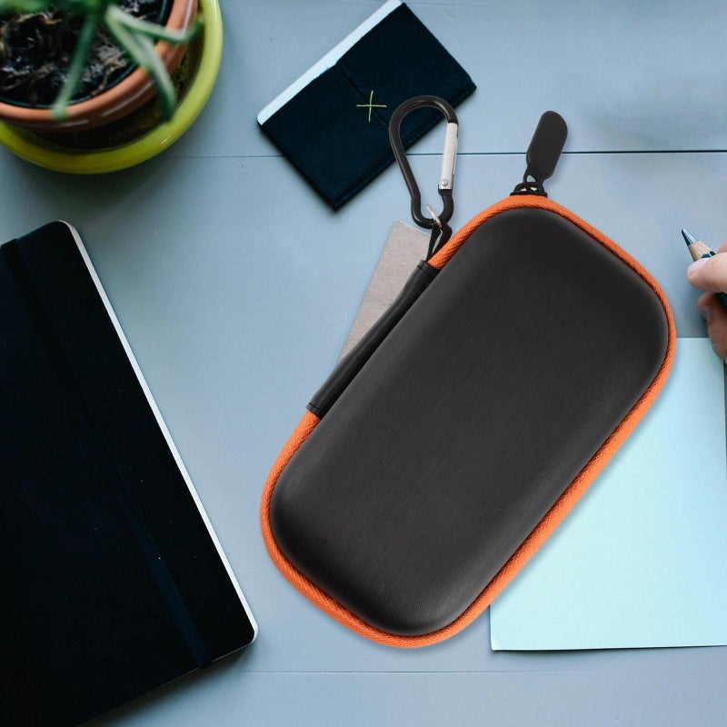 Shockproof EVA Hard Shell Storage Box With Orange Zipper Portable Hard Drive Case - Image 5