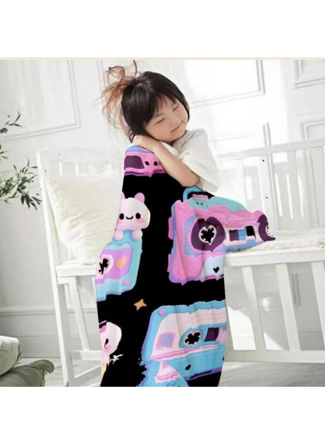general Children's or student cartoon flannel thin blanket (warm and comfortable, suitable for sleep, games) 100cm*150cm - 429 - Image 3