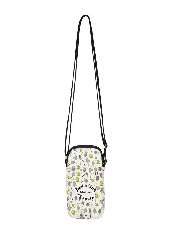 BNQL Tennis Crossbody Bag Tennis Gifts for Tennis Lovers Players Gifts Just a Girl Who Loves Tennis Crossbody Cell Phone Purse - Image 3
