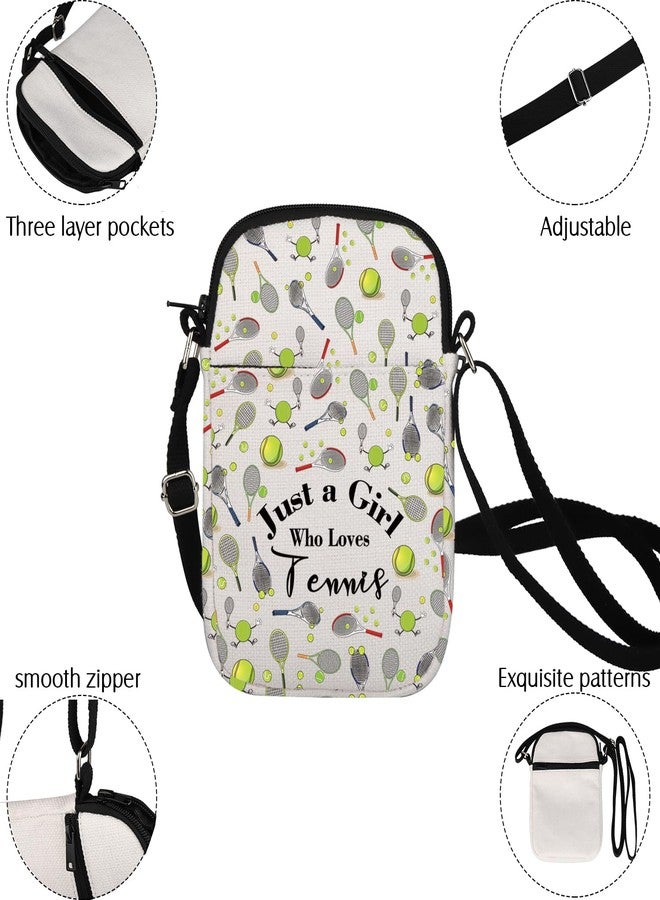BNQL Tennis Crossbody Bag Tennis Gifts for Tennis Lovers Players Gifts Just a Girl Who Loves Tennis Crossbody Cell Phone Purse - Image 4