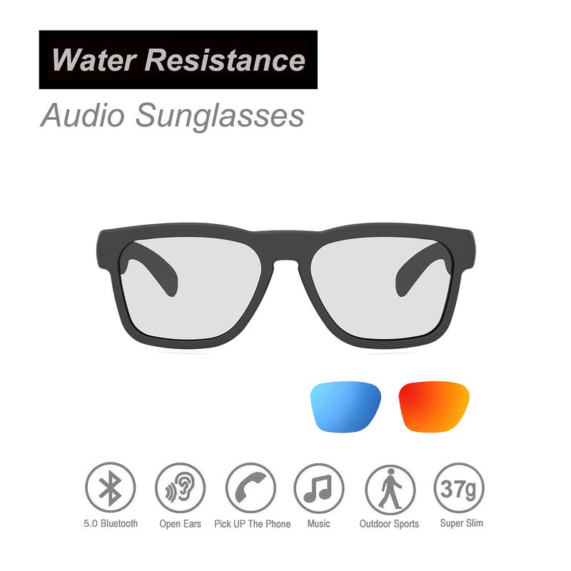 OhO sunshine OhO Smart Glasses,Polarized Sunglasses with Bluetooth Speaker,Athletic/Outdoor UV Protection and Voice Control,Unisex(Transitional Lens) - Image 3