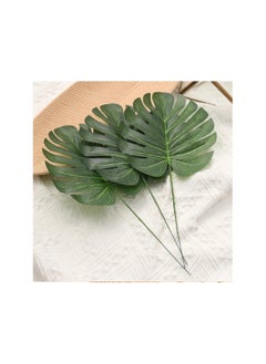 Generic 5 Pack Artificial Palm Plants Leaves Faux Turtle Leaf Fake Tropical Large Palm Tree Leaves Imitation Leaf Artificial Plants for Home  - Image 4