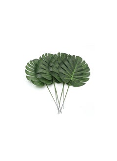 Generic 5 Pack Artificial Palm Plants Leaves Faux Turtle Leaf Fake Tropical Large Palm Tree Leaves Imitation Leaf Artificial Plants for Home  - Image 3