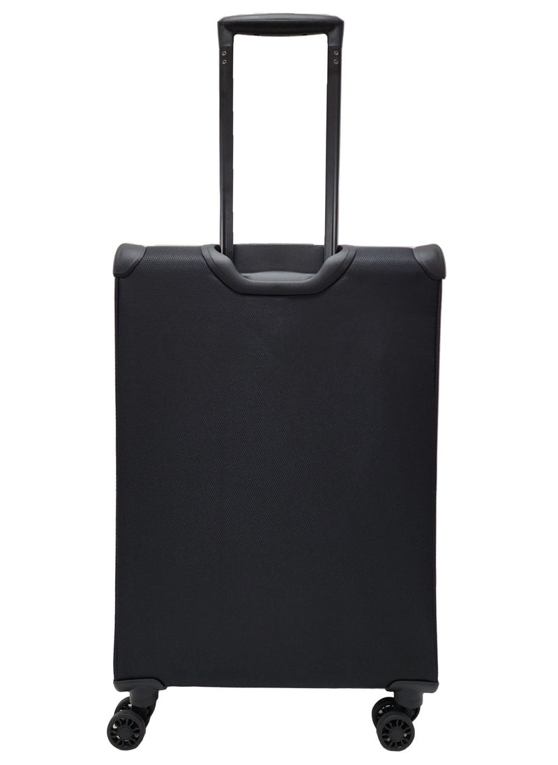 Track Lightweight Soft Shell Luggage Set of 3 Expandable Suitcase - Trolley Bags for Travel with 4 Double Wheels & TSA Lock  - Image 3