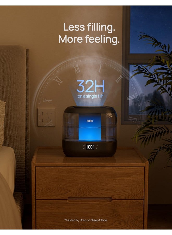 Dreo Dreo Smart Humidifiers for Bedroom, Top Fill 4L Supersized Cool Mist Humidifier with Nightlight, 32H Runtime, Touch/APP/Voice Control, 28 dB Quiet Ultrasonic Humidifiers for Large Room, Baby, Plants  - Image 5