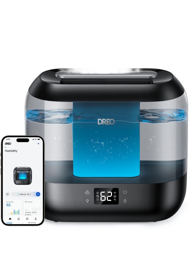 Dreo Dreo Smart Humidifiers for Bedroom, Top Fill 4L Supersized Cool Mist Humidifier with Nightlight, 32H Runtime, Touch/APP/Voice Control, 28 dB Quiet Ultrasonic Humidifiers for Large Room, Baby, Plants  - Image 4