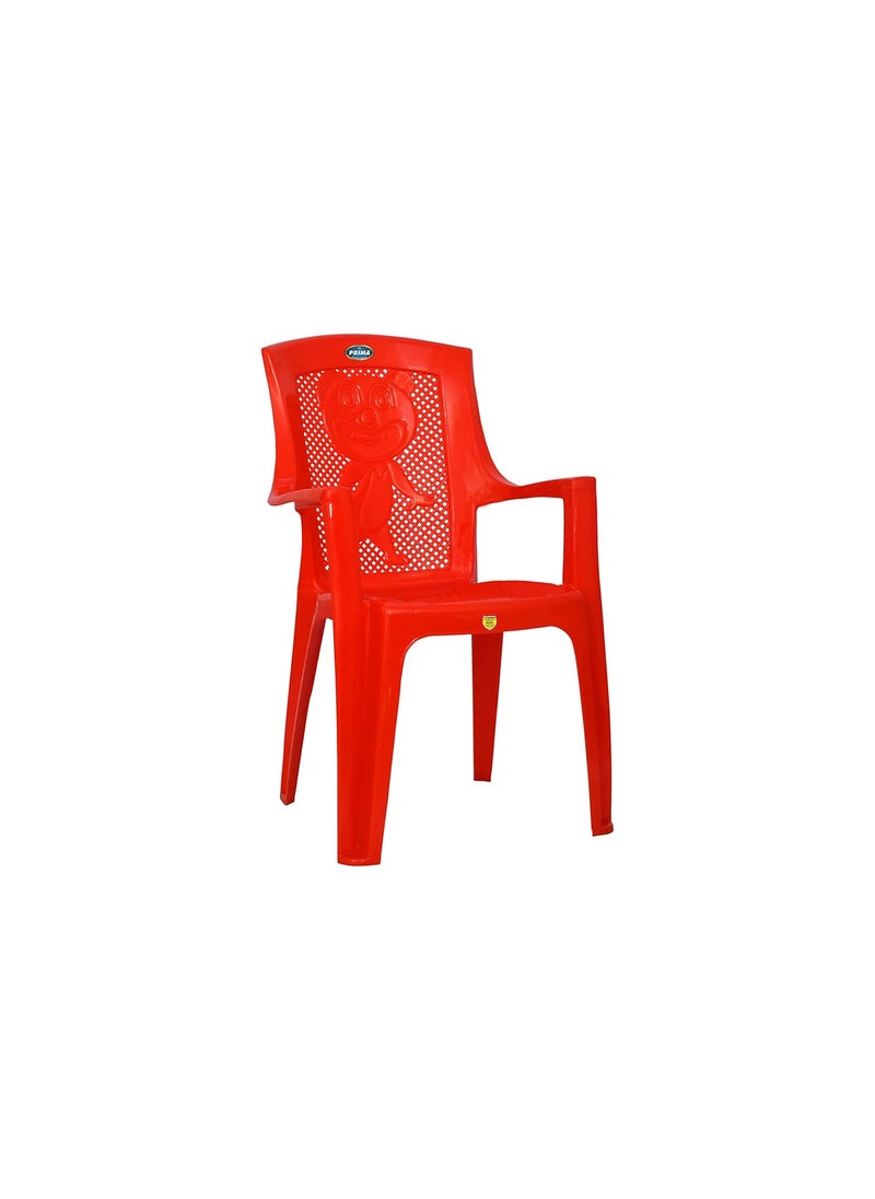 PRIMA Prima Baby Plastic Chair 114 Strong Durable and Comfortable with Backrest for Kids Study Play for HomeSchoolDining for 2 to 6 Years Age  - Image 3