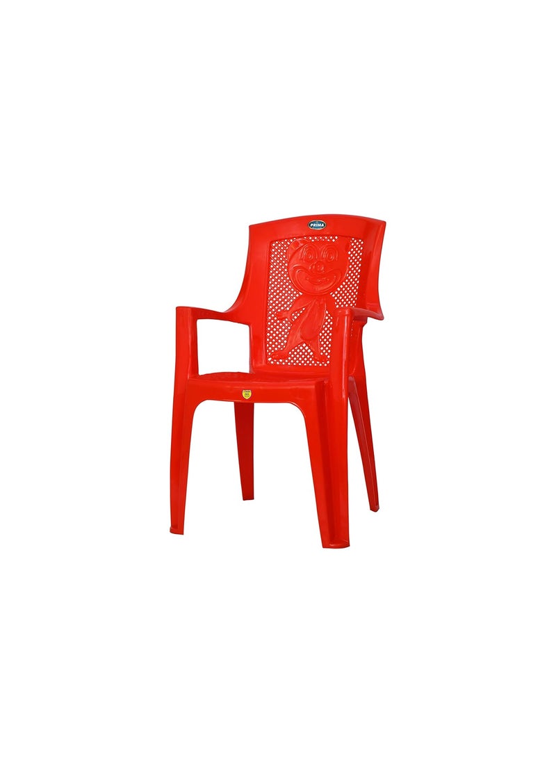PRIMA Prima Baby Plastic Chair 114 Strong Durable and Comfortable with Backrest for Kids Study Play for HomeSchoolDining for 2 to 6 Years Age  - Image 4