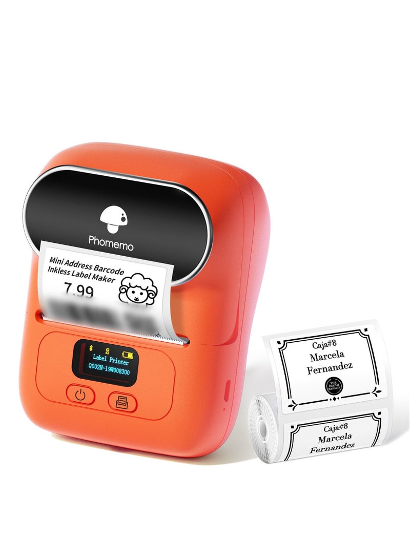 phomemo Portable Bluetooth Thermal Label Printer for Clothing Jewelry Retail Mailing Compatible with Android & iOS System - Image 1