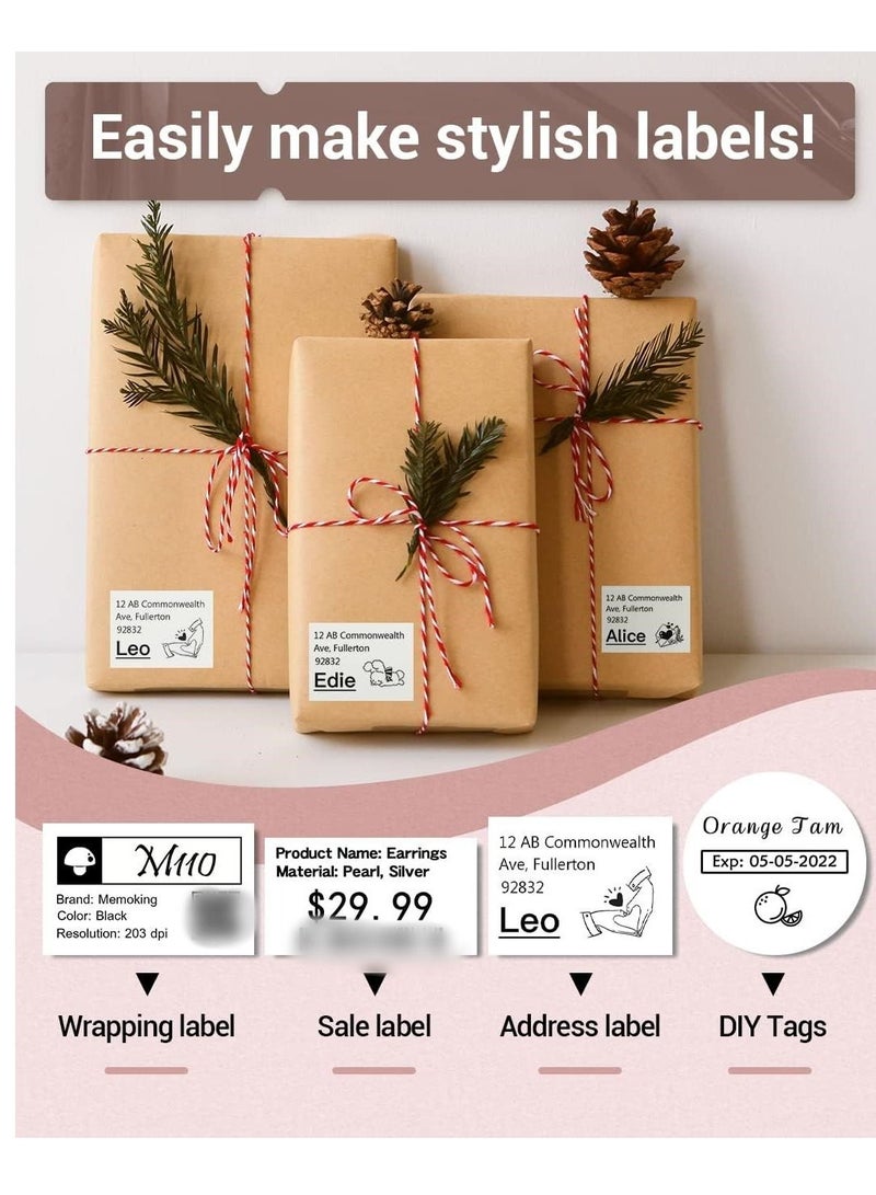 phomemo Portable Bluetooth Thermal Label Printer for Clothing Jewelry Retail Mailing Compatible with Android & iOS System - Image 4