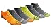 Saucony Mens RunDry Mesh Ventilating Comfort Fit Performance 6 12 18 Pairs NoShow Socks MXXL Yellow Orange Charcoal Assorted 6 Pairs Large - Image 2
