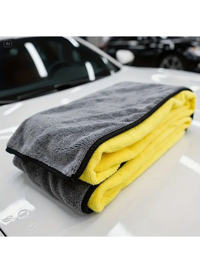 Super Absorbent Microfiber Towel 30x60cm Quick Dry Ergonomic Multi Purpose Cleaning Cloth for Car Kitchen Bathroom Outdoor Home Use - Image 3