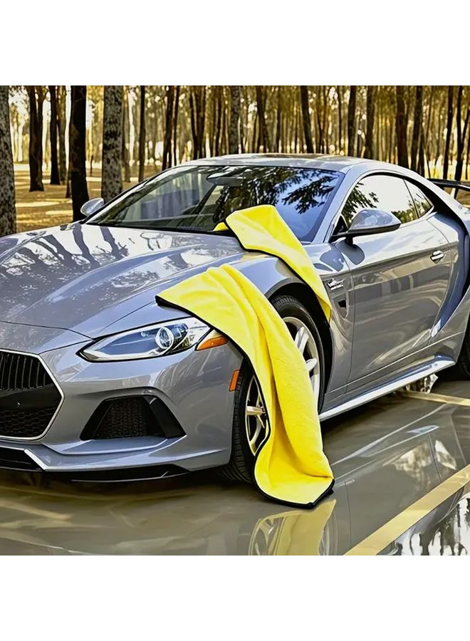 Super Absorbent Microfiber Towel 30x60cm Quick Dry Ergonomic Multi Purpose Cleaning Cloth for Car Kitchen Bathroom Outdoor Home Use - Image 4
