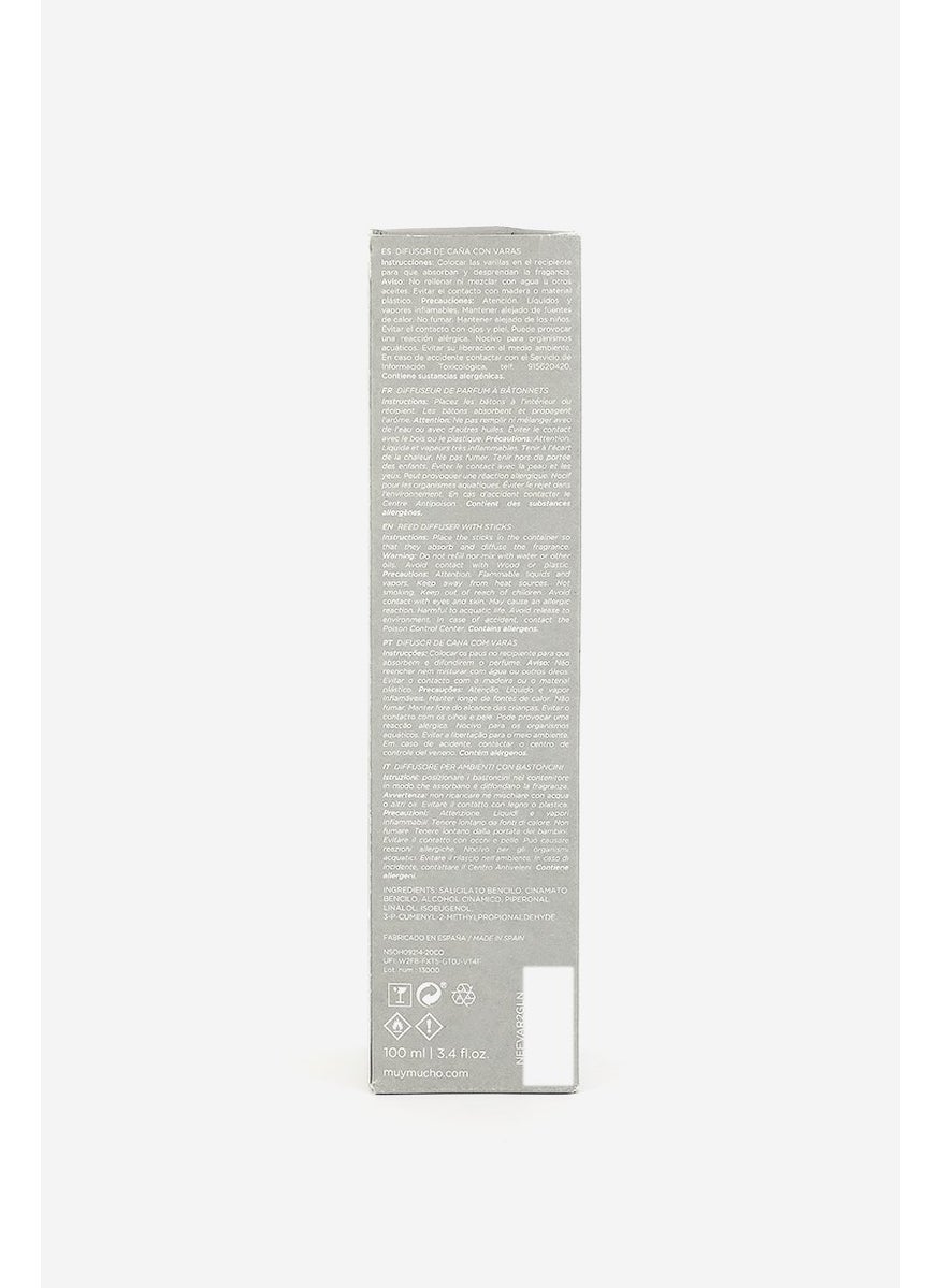 Muy Mucho - White Lily Mikado Flower Fragrance, Grey - Image 1