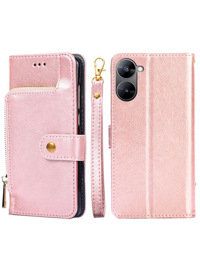 S-TOP Case For Realme V30 5G / V30T Zipper Bag Leather Phone Case - Image 1