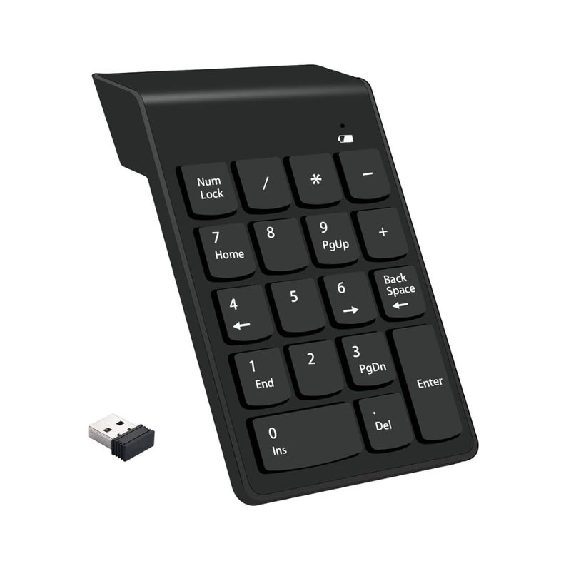 cartup Wireless Numpad Keyboard – Compact, Portable, and Ergonomic Numeric Keypad for Laptop and Desktop, Bluetooth Dongle Connectivity, Ideal for Data Entry and Office Use - Image 1