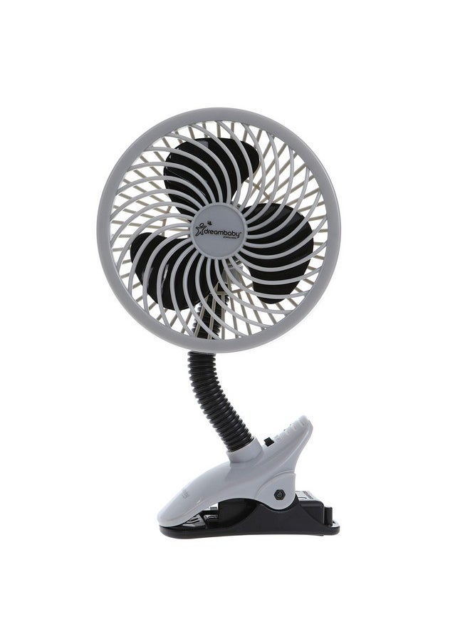 dreambaby Caged Deluxe Ezy-Fit Clip On Fan (Black)  - Image 1