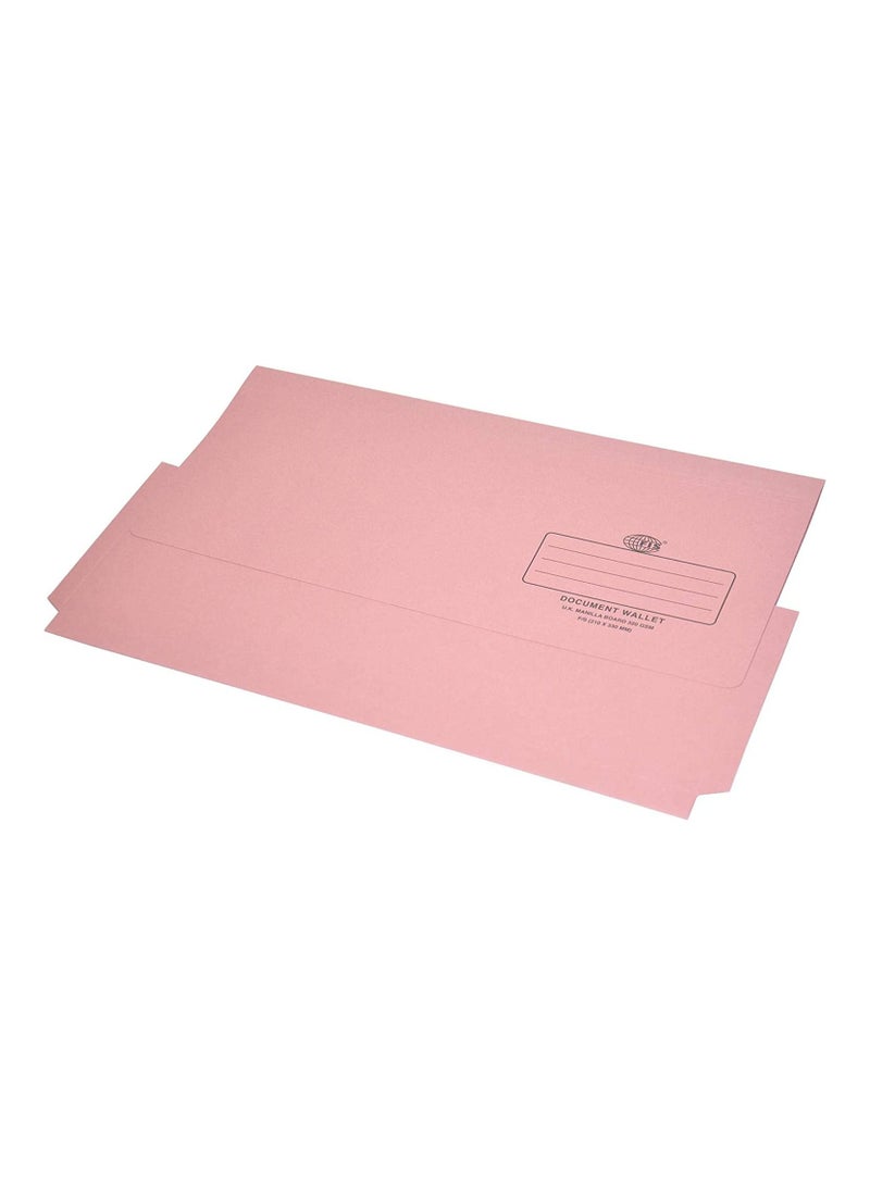 FIS Document Wallets Pink Color, Pack of 50 Pcs, 320 gsm, F/S (210 x 330 mm) Size - FSFF8PI - Image 1