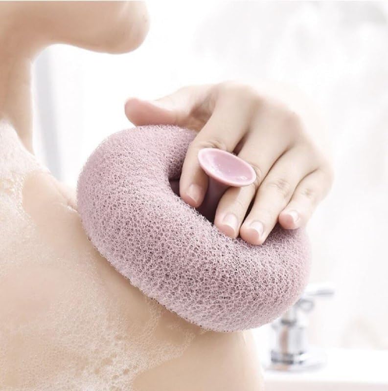 Ecocheap Super Soft Bath Sponge, Sucker Bath Flower Sponge, Bath Shower Loofah Sponge, Deep Cleansing Exfoliating Body Scrubber Multicolor - Image 3