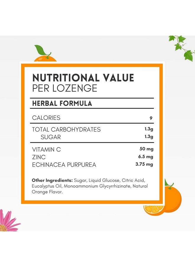 HERBION Naturals Zinc, Echinacea & Vitamin C Lozenges 25 CT - Dietary Supplement for Adults & Children 5+ - Promotes Wellness for The Whole Family (25 Count (Pack of 1), Orange) - Image 5