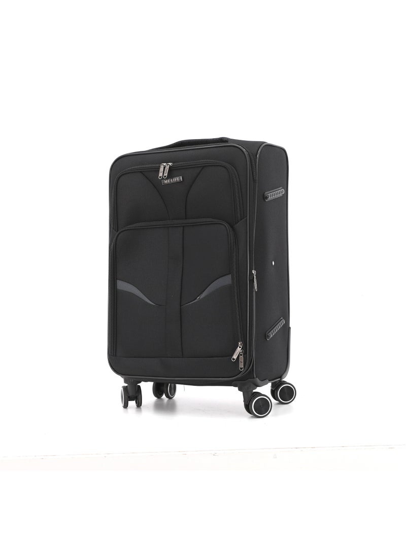 MELIFE 4 Piece Soft Luggage Set | 20", 24", 28", 32" | Lightweight Travel Trolley Bags | 360° Spinner Wheels - Image 2