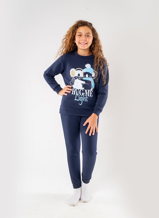 JOCKEY Girl Inner Fleece Quala Print Winter Pajama Set