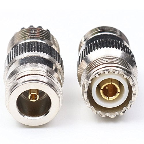 ANHAN N Female to UHF Female Connectors PL259 to N Type Coaxial Connectors Adapters 2Packs - Image 2