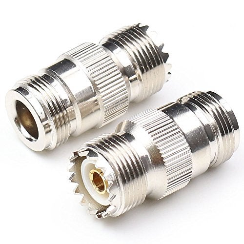 ANHAN N Female to UHF Female Connectors PL259 to N Type Coaxial Connectors Adapters 2Packs - Image 1