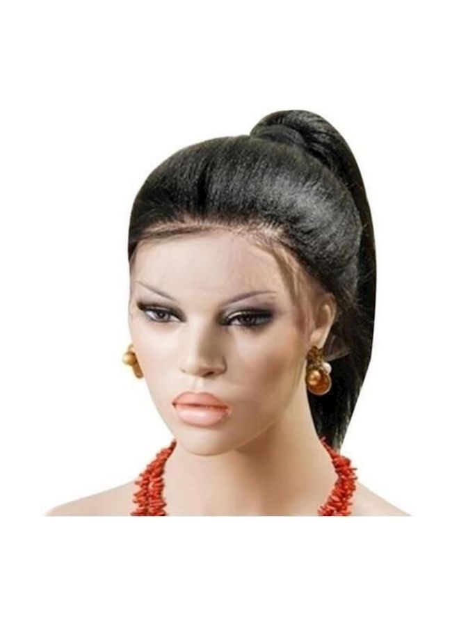 نيبمينينت باروكة شعر مستعار بتصفيف مستقيم قصير أسود - Image 1