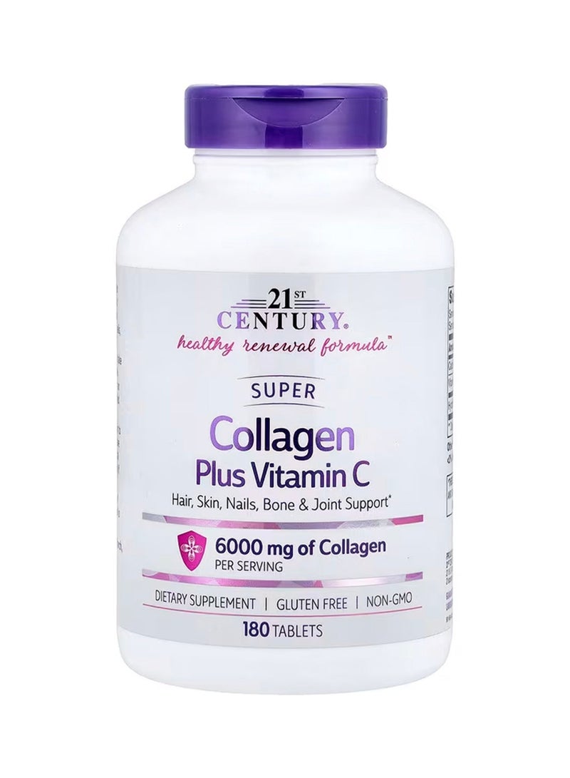 21st Century Super Collagen Plus Vitamin C 180 Tablets - Image 1
