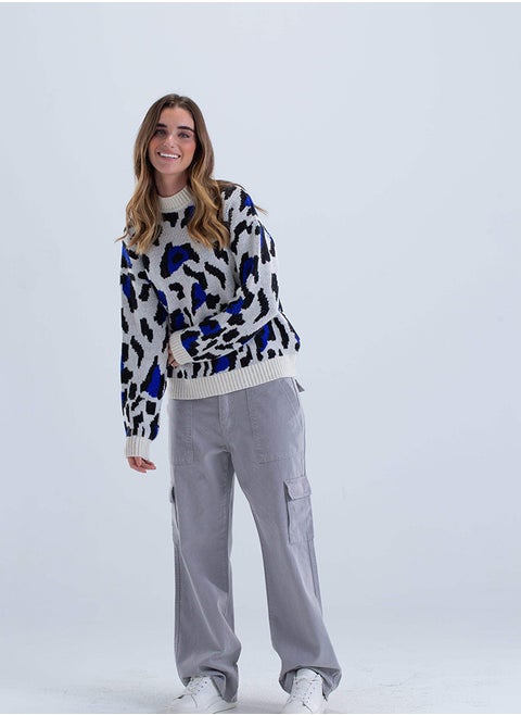 leopard-print-knitted-pullover