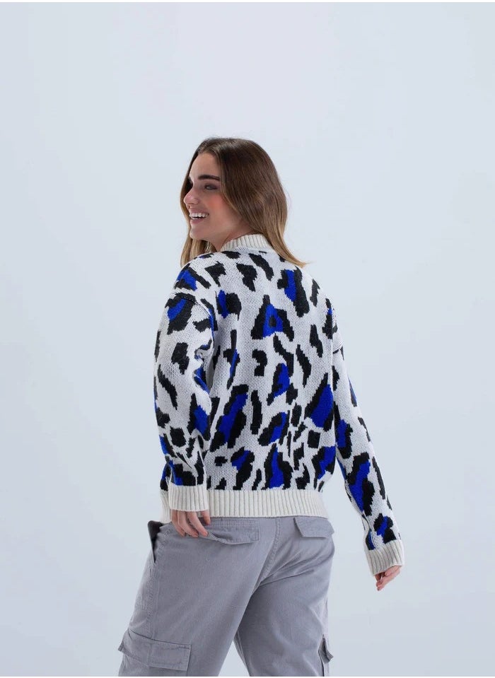 leopard-print-knitted-pullover