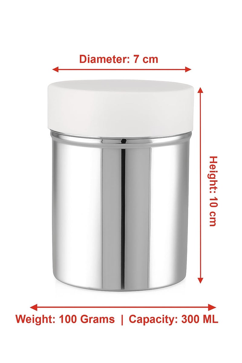 GS Kitchenware Stainless Steel Powder Shaker, 300 ML, Kitchen Dredger for Spices, Sugar, Salt, Flour - Image 4