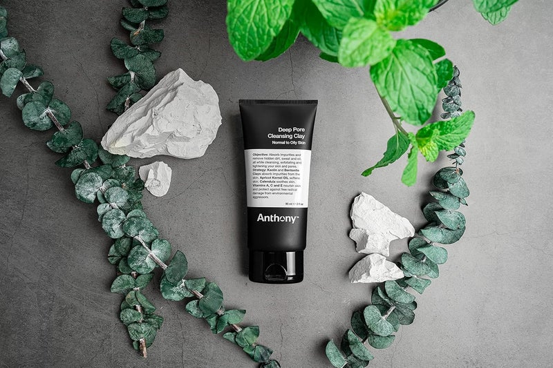 Anthony Deep Pore Cleansing Clay, 3 Fl Oz, Contains Kaolin and Bentonite Clays, Apricot Oil, Calendula, Vitamins A, C, and E, Removes Dirt, Sweat, and Oil While Deep Cleansing and Exfoliating Skin - Image 3