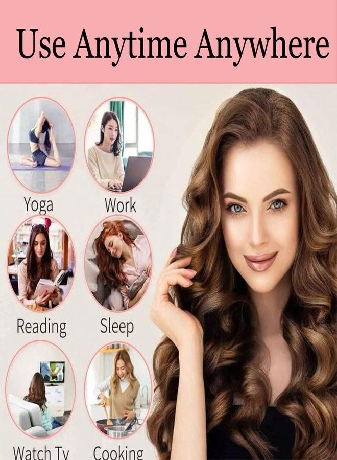 YiQiYi Heatless Hair Curler Sticks Rollers Foam Sponge to Sleep In No Heat Curling Rods for Blowout No Heat Overnight Sleeping Curls Styling Tools Soft DIY Wave Hair Long & Medium Hair 3PCS (Blue) - Image 5