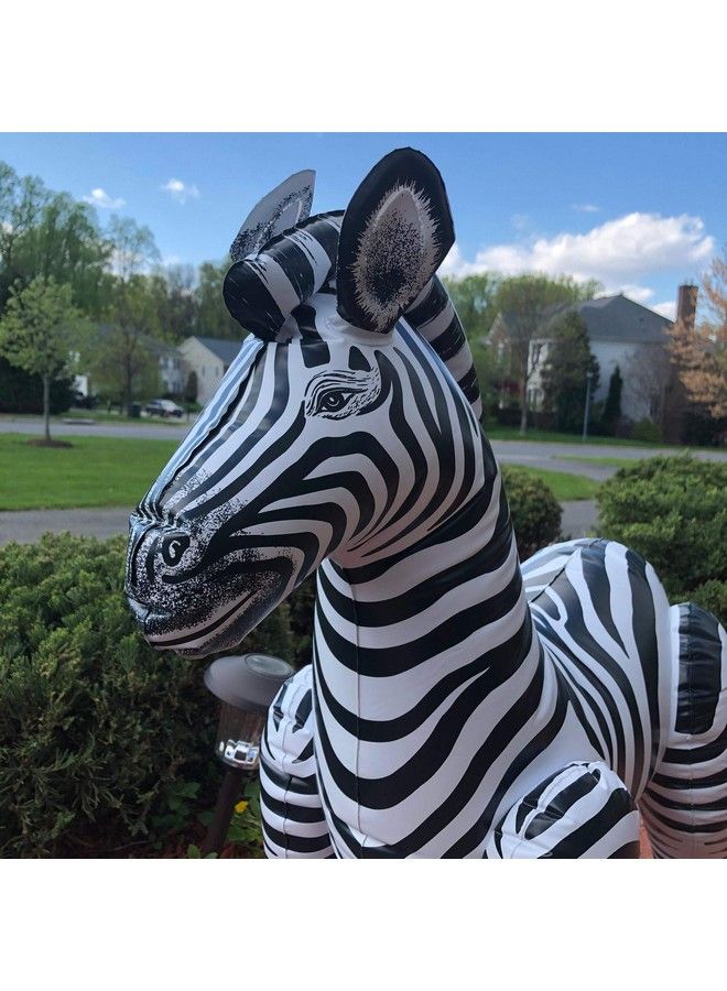 Jet Creations حزمة سفاري 3 من الزرافة والحمار الوحشي والنمر - حيوانات محشوة قابلة للنفخ رائعة للبرك وزينة الحفلات والهدايا، الحجم من 32 إلى 40 بوصة - Image 5