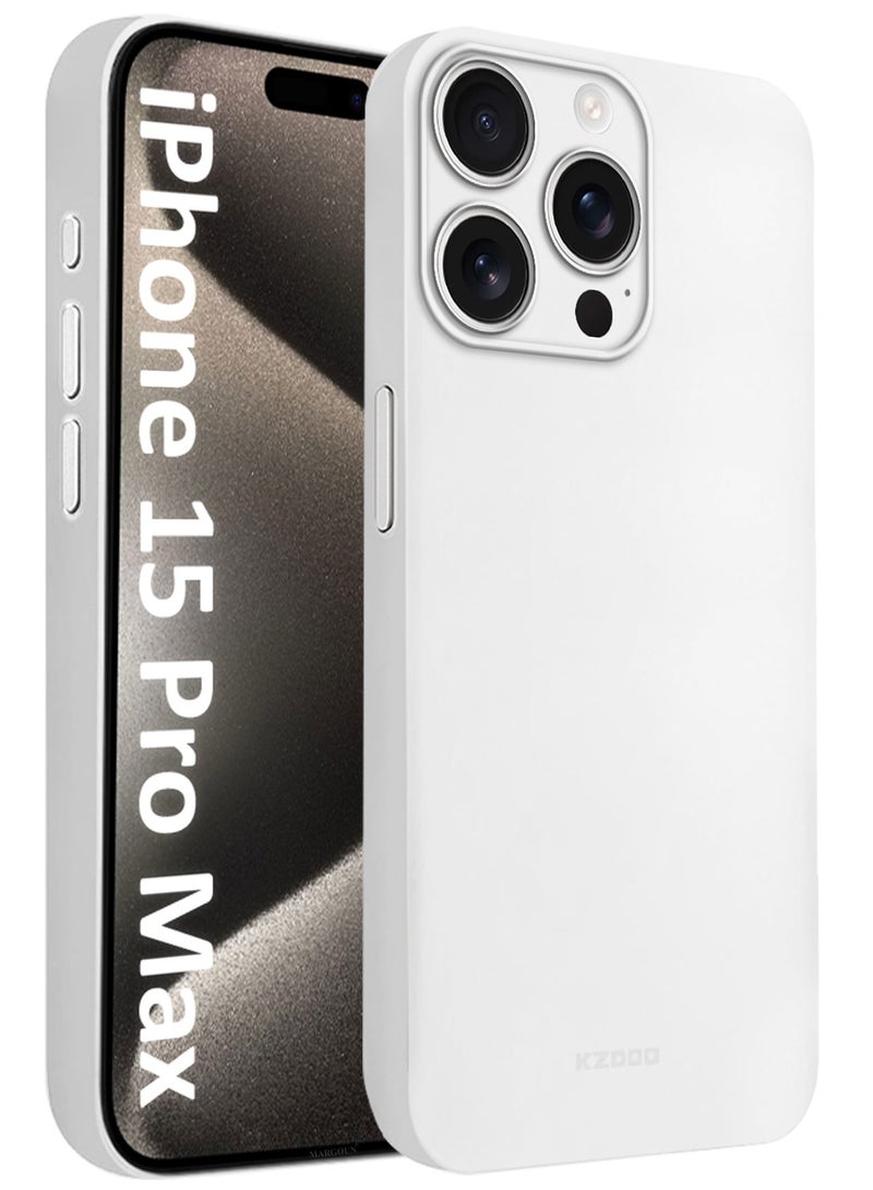 KZDOO ( for iPhone 15 Pro Max ) Ultra Thin Case Cover Air Skin Series Back Cover Sturdy Durable Case Drop Protection Cover - Transparent Clear - Image 1