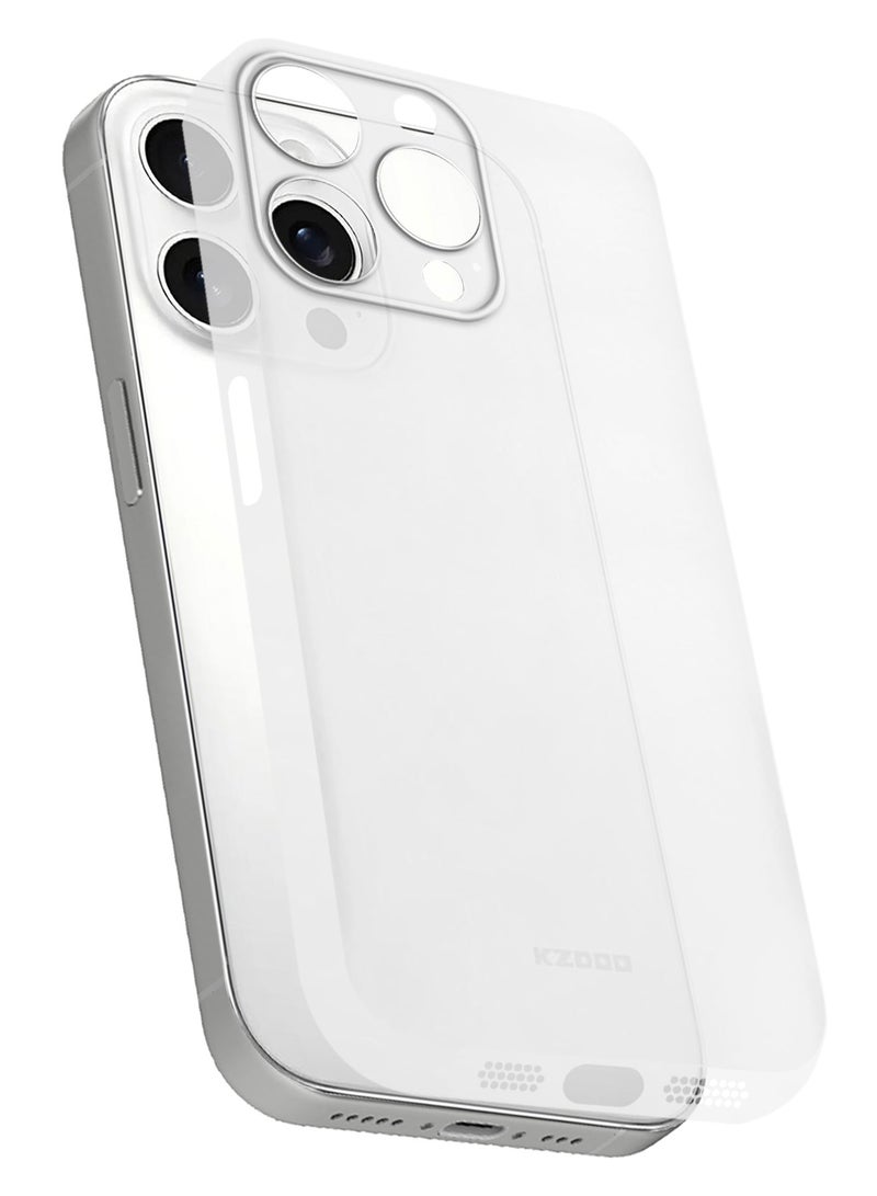 KZDOO ( for iPhone 15 Pro Max ) Ultra Thin Case Cover Air Skin Series Back Cover Sturdy Durable Case Drop Protection Cover - Transparent Clear - Image 3