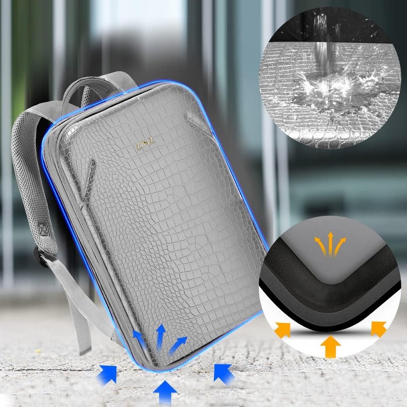 ZINZ Slim & Expandable Laptop Backpack 15 15.6 16 Inch Case, Water Resistant Travel Backpack Compatible with MacBook Pro/Neo 16" 15", Dell XPS 15 16 and Most 15" 15.6" 16" Notebooks - Image 3