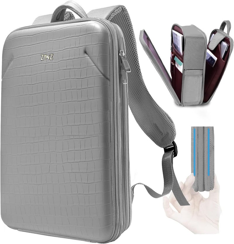 ZINZ Slim & Expandable Laptop Backpack 15 15.6 16 Inch Case, Water Resistant Travel Backpack Compatible with MacBook Pro/Neo 16" 15", Dell XPS 15 16 and Most 15" 15.6" 16" Notebooks - Image 1
