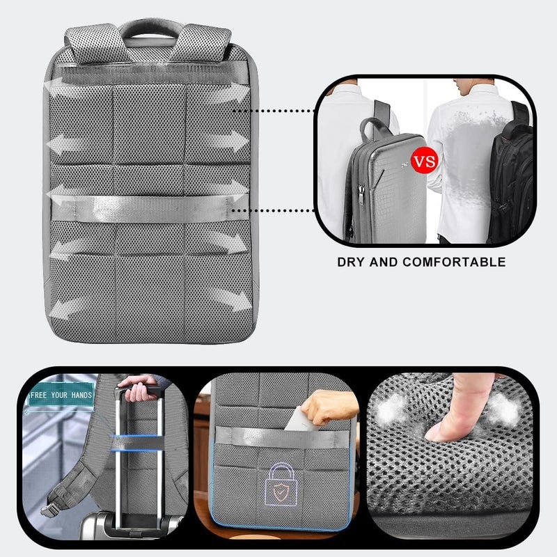 ZINZ Slim & Expandable Laptop Backpack 15 15.6 16 Inch Case, Water Resistant Travel Backpack Compatible with MacBook Pro/Neo 16" 15", Dell XPS 15 16 and Most 15" 15.6" 16" Notebooks - Image 5