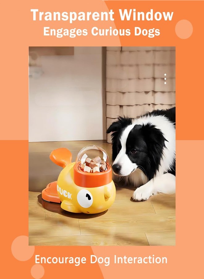 Motiilanco Interactive Dog Puzzle Toys Treat Dispenser Dog Toys, Duck Shape Slow Feeder for Small Medium Dogs Eenrichment Toys, Promotes IQ Training Reduces Bloating Anti Gulping for Dogs and Cats - Image 2