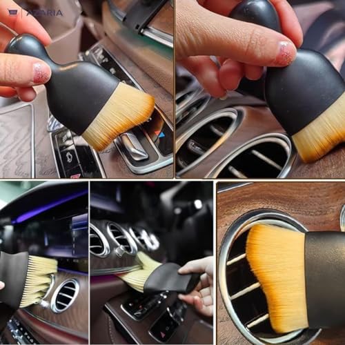 Azaria 5 PCS Microfiber Car Duster Kit - Interior & Exterior Car Cleaning Detailing Tool Scratch & Lint Free, Pollen Removing Extendable Long Handle Duster for Car & Motorcycle car Accessories (A1) - Image 3