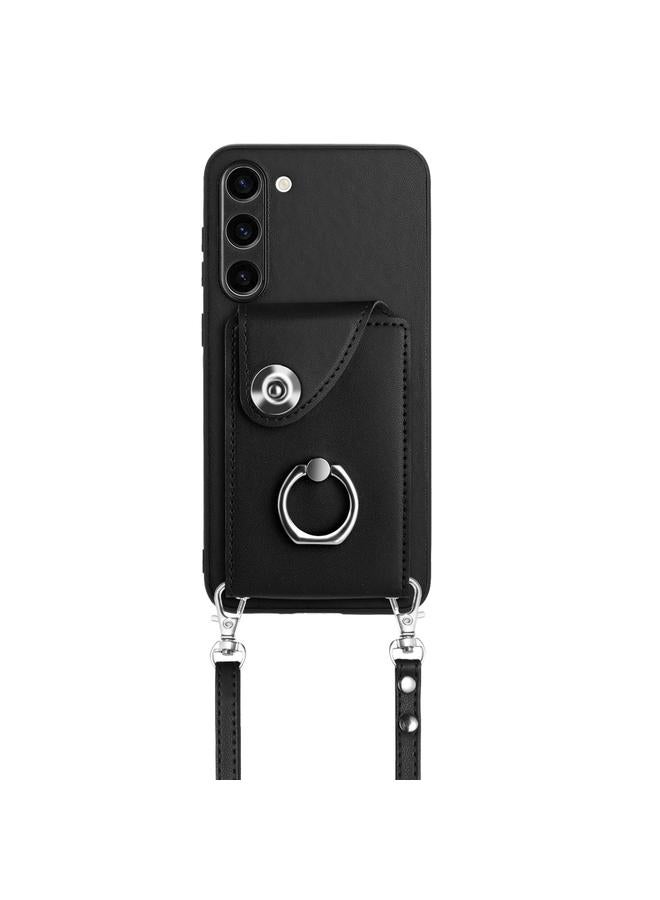 S-TOP Case For Samsung Galaxy S23+ 5G Organ Card Bag Ring Holder Phone Case with Long Lanyard - Image 2