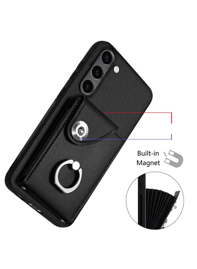 S-TOP Case For Samsung Galaxy S23+ 5G Organ Card Bag Ring Holder Phone Case with Long Lanyard - Image 4