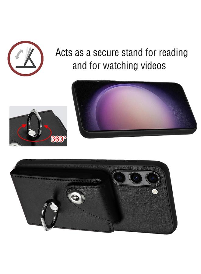 S-TOP Case For Samsung Galaxy S23+ 5G Organ Card Bag Ring Holder Phone Case with Long Lanyard - Image 5