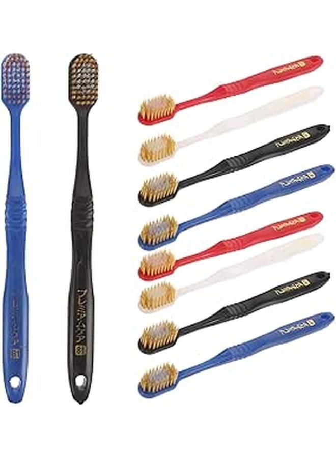 10 Pack Charcoal Toothbrushes Soft Small Head Manual Oral Care For Adults Random Colors - Image 1